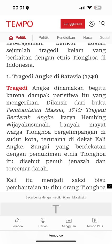 teapeachrose's tweet image. You just described ethnic cleansing at its finest. It started in 1740 with the genocide of people of Chinese descent in Batavia (Indonesia didn&apos;t exist back then).
That&apos;s why chindo under kesultanan melayu like those in Sumatra were still able to speak their ancestral languages.