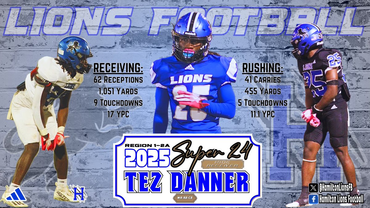 Tez Danner - All-Region 1-2A Super 24 Wide Receiver
