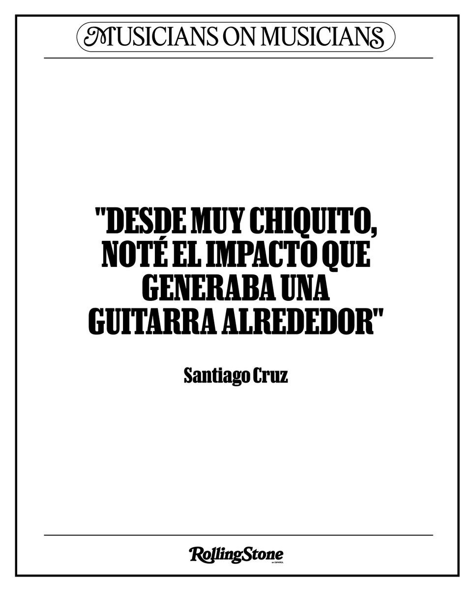 En el primer conversatorio de #MusiciansOnMusicians, <a href="/SantiCruz/">Santiago Cruz</a> rememora sus primeros pasos en la música y la influencia que esta tuvo en su vida. 👏🏻

#RollingStoneEnEspañol #RollingStone #Música