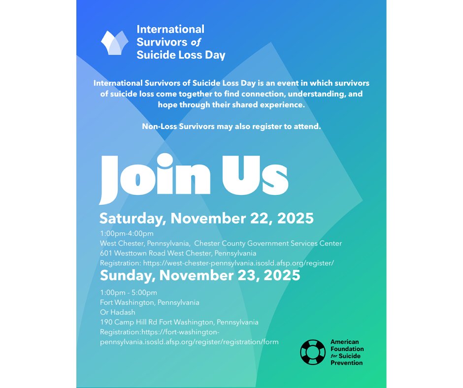 AFSPphilly's tweet image. 