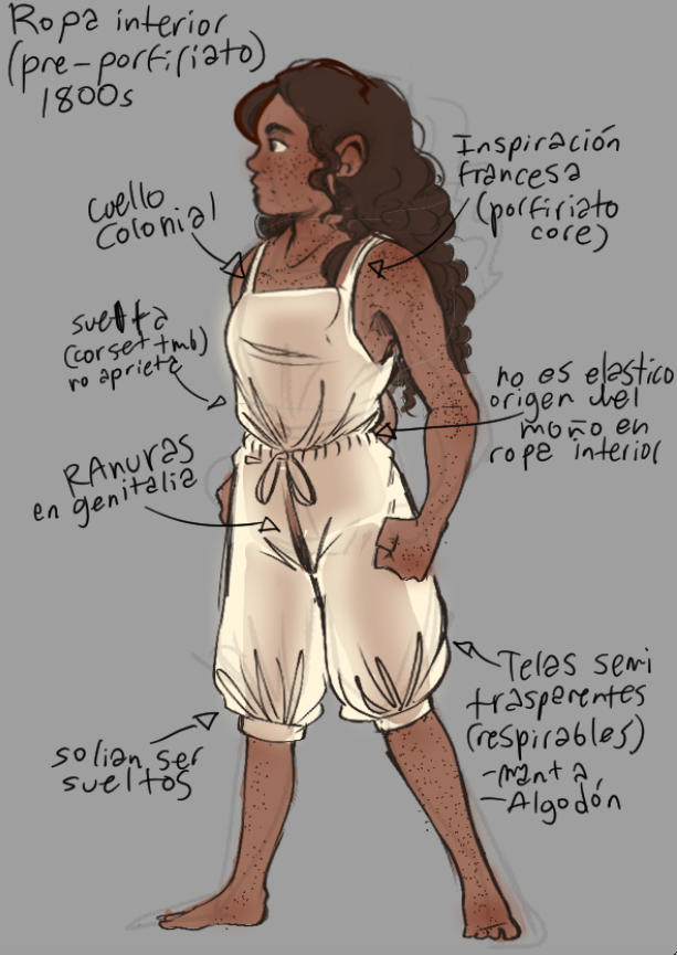 Galactic_bobba's tweet photo. Uno de mis mayores pet peeves de ver arte de la escritora mañosa es que le dan ropa interior moderna, así que me pusé a investigar de ropa pre-porfiriato para referencia futura y se los comparto porque los conozco. https://t.co/OpLKiqaWx8