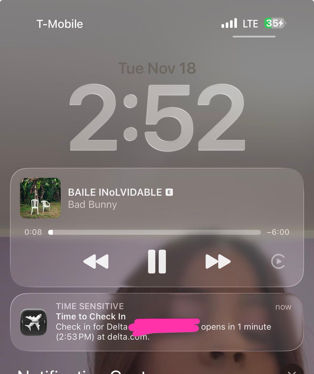 Después de un “Te Deposité” mi notificación favorita vendría siendo esta “Time to Check In”😋😏😏