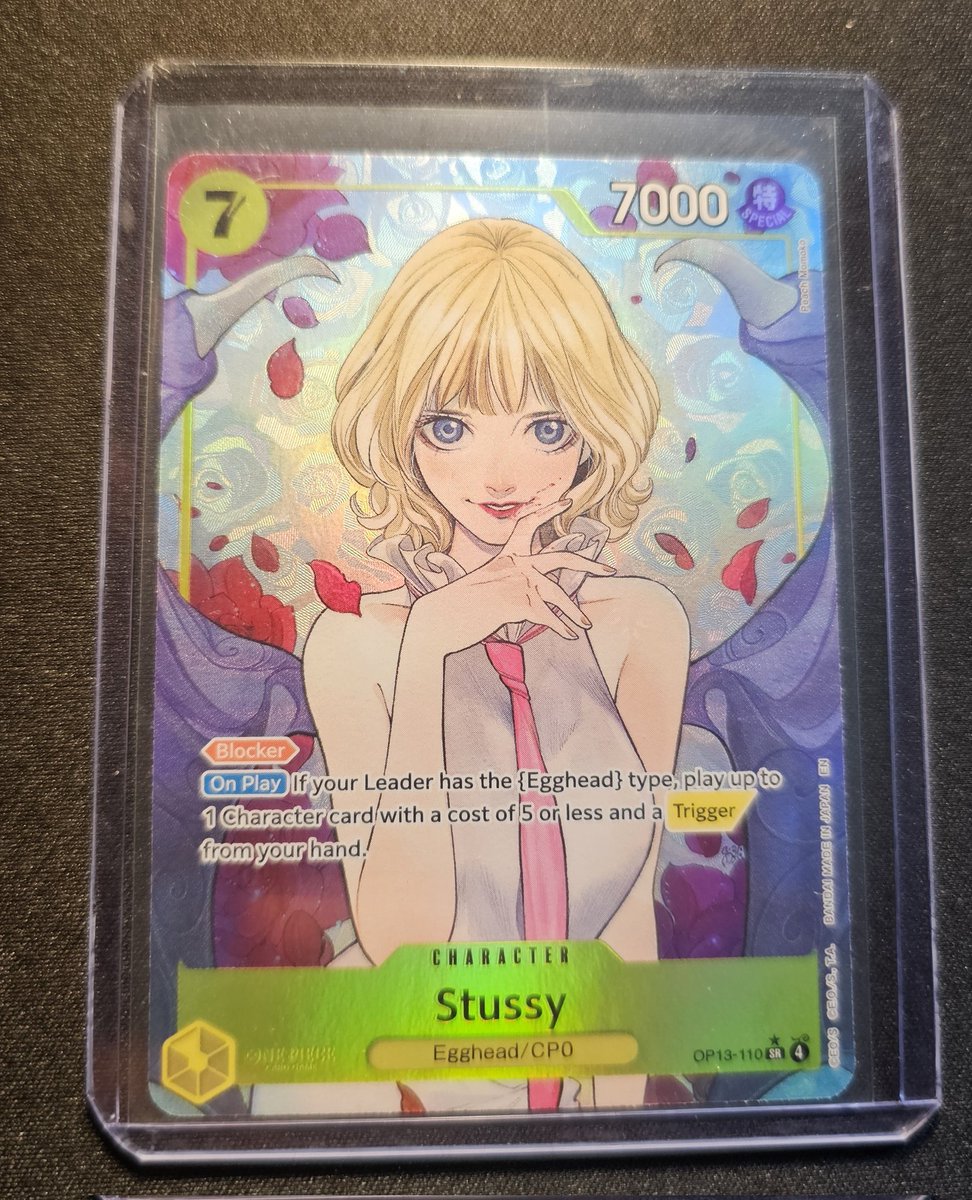 CaptainFlowers2's tweet photo. I pulled this card last night on stream! Opening more packs tonight! (Op-08) https://t.co/spPWSyZgYs
