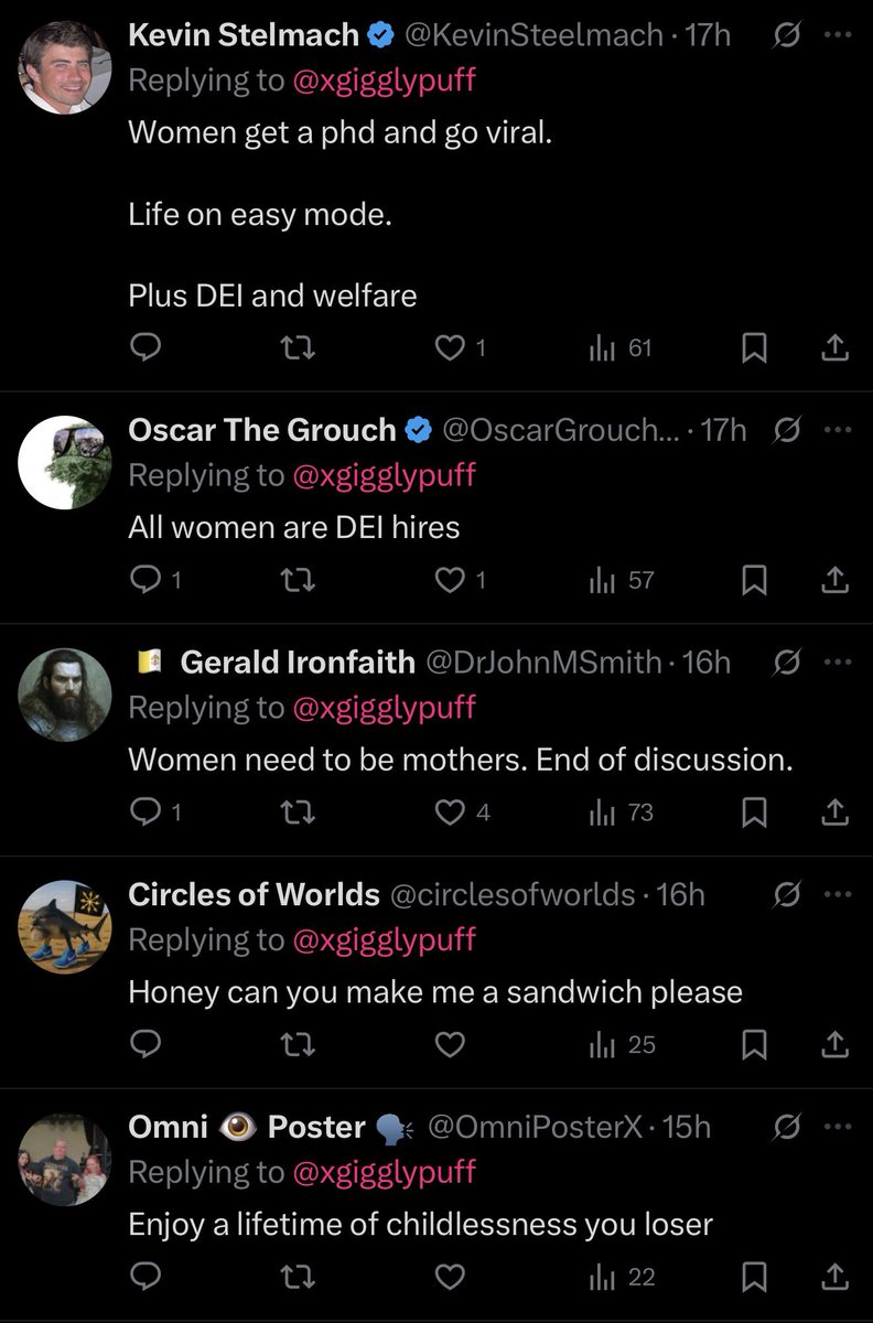 xgigglypuff's tweet image. this is what happens on this app when you congratulate and support a woman who got a college degree