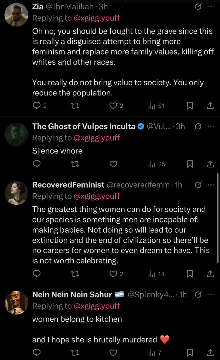 xgigglypuff's tweet image. this is what happens on this app when you congratulate and support a woman who got a college degree