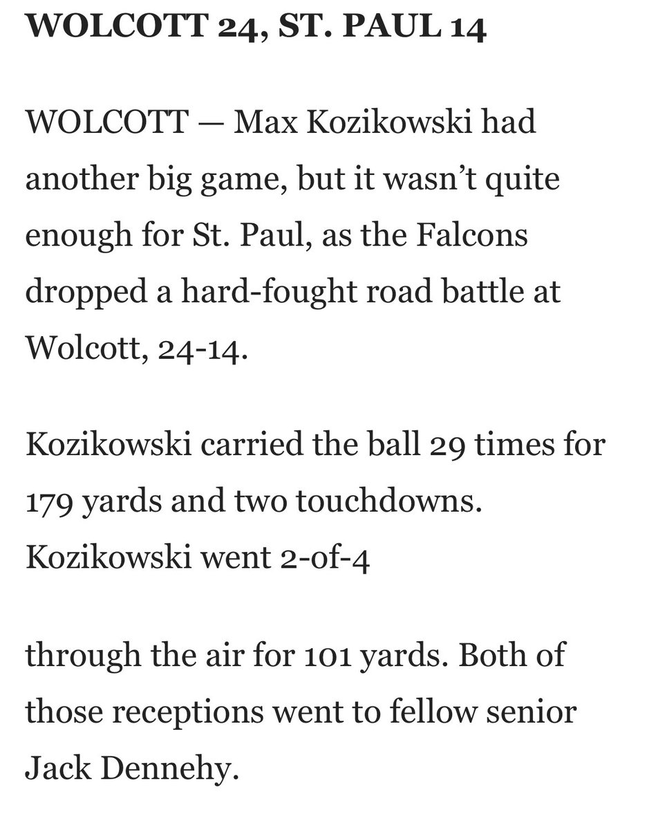 Maximus Kozikowski 27’ LB 6’0 220 tweet media