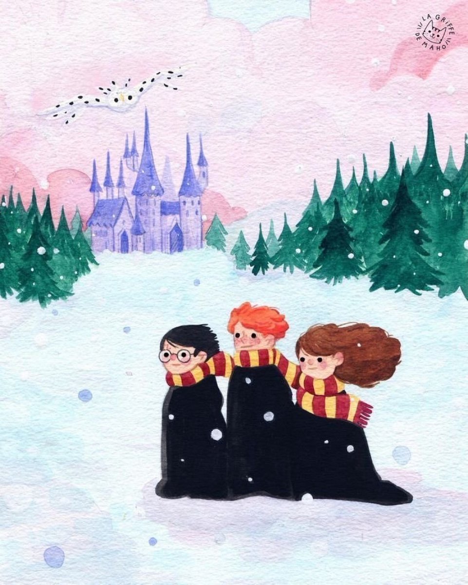 TheDailyHPotter's tweet photo. The 'Cold'en Trio 🧣 https://t.co/Sq72hq1OGY