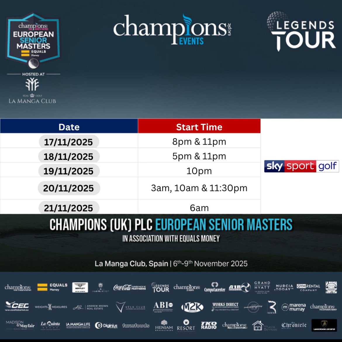 European Senior Masters ⛳️ tweet media