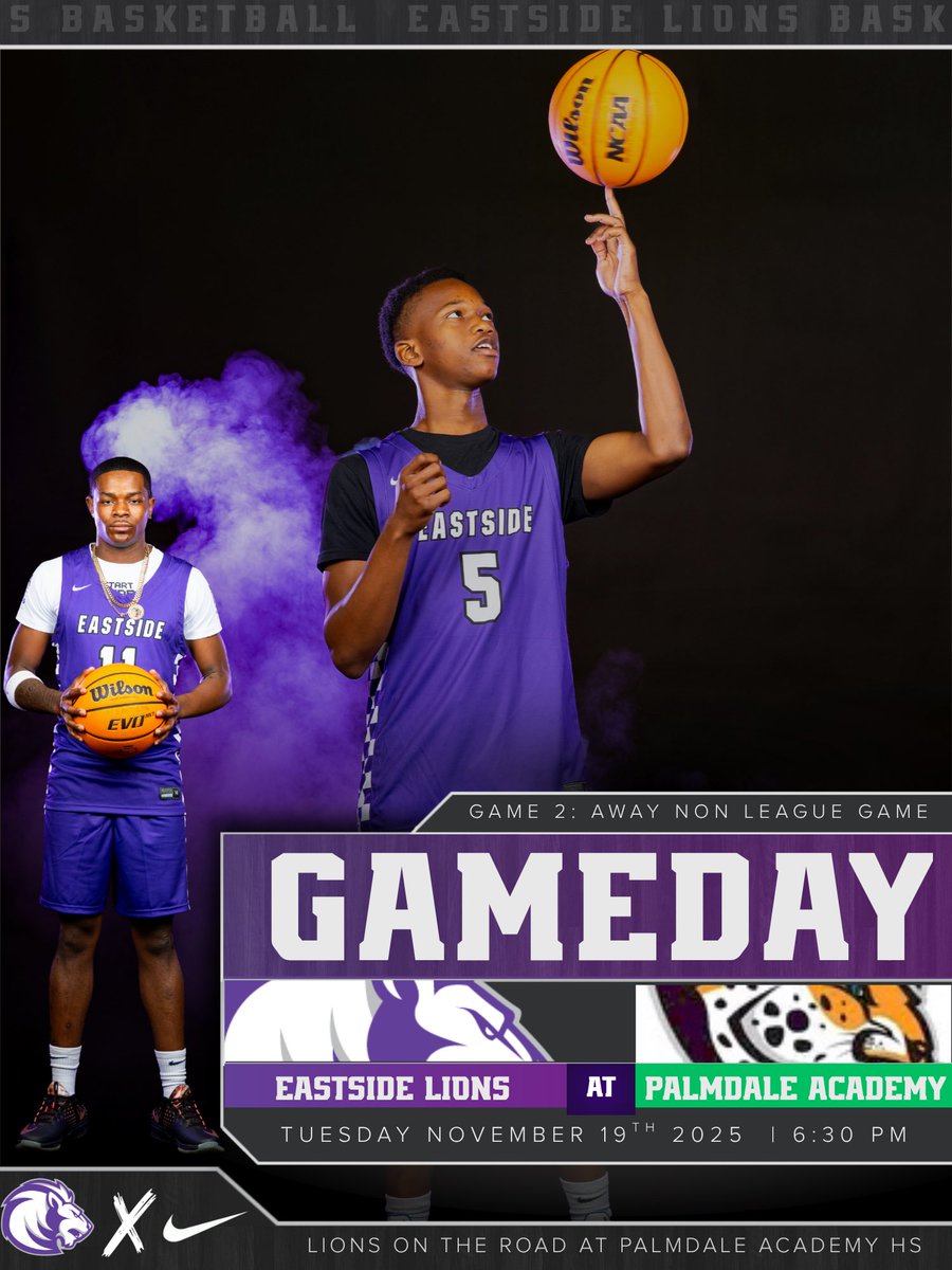 GAME 2️⃣

Season Opener🦁🏀🔥

📅 | 11/18/2025
🆚 | Palmdale Academy
🏆 | Non League Game
⏰ | 6:30pm
📍 | Shadow Hills Middle School
🍭 | Snack Bar 
🎟️ | GoFan

<a href="/pollonpreps/">Jack Pollon</a>  <a href="/Coach_Ash_/">Coach Ash ™️</a>