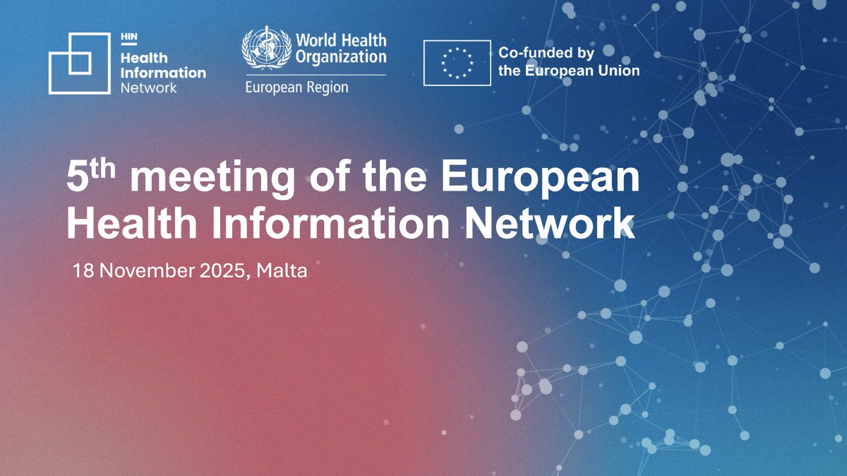 📍Malta – At the 4th Health Information Network meeting, Switzerland 🇨🇭 co-chaired with
<a href="/WHO_Europe/">WHO/Europe</a> a workshop on #governance and #resources, focusing on strengthening the digital literacy of the health workforce: A key enabler for effective health information systems.🩺💻🤝