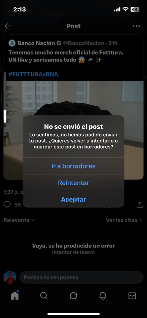 maaiteenaUMDP's tweet photo. @somoslacasaok @BancoNacion YA NO ME DEJA TUITEAR LPM AKAKAJAKAJA NECESITO GANAR #futtturaxbna https://t.co/f6tpCKW1nG