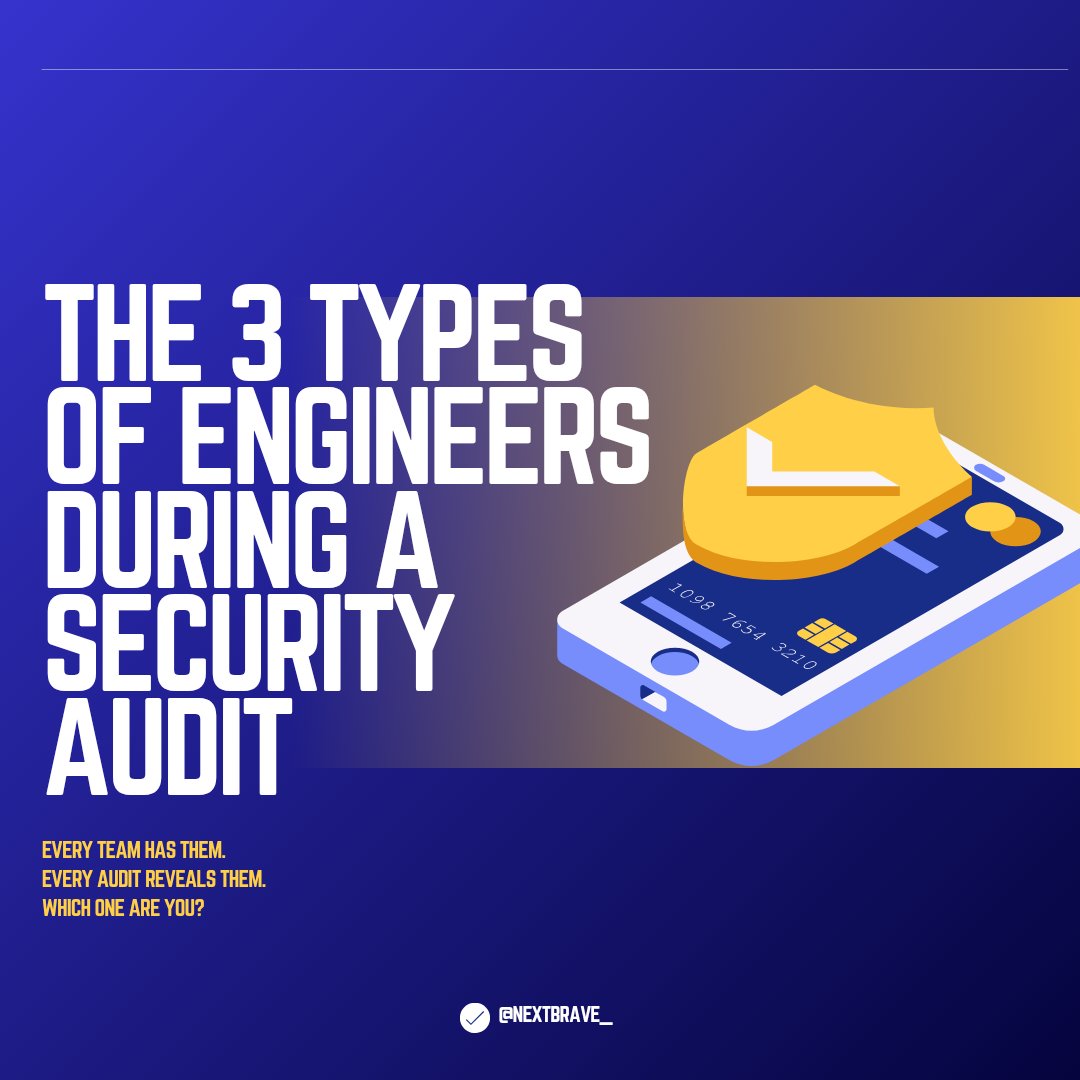 nextbrave_'s tweet image. 🕵️‍♂️ Every security audit exposes code… and personalities

😎 The Confident
😱 The Panicker
🧘 The Minimalist

Be honest, which one are you during an audit?

#CyberSecurity #InfoSec #DevSecOps #Developers #CodingLife #AppSec #EngineeringHumor #TechTwitter #SecureCoding #Security