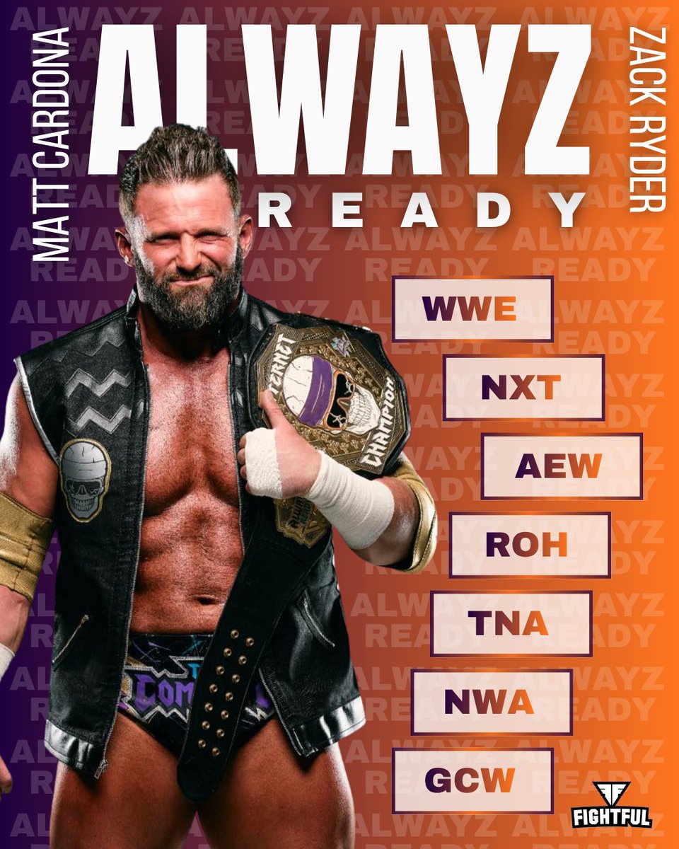 SeanRossSapp's tweet image. Matt Cardona has worked all of these in the last 12 months while unsigned