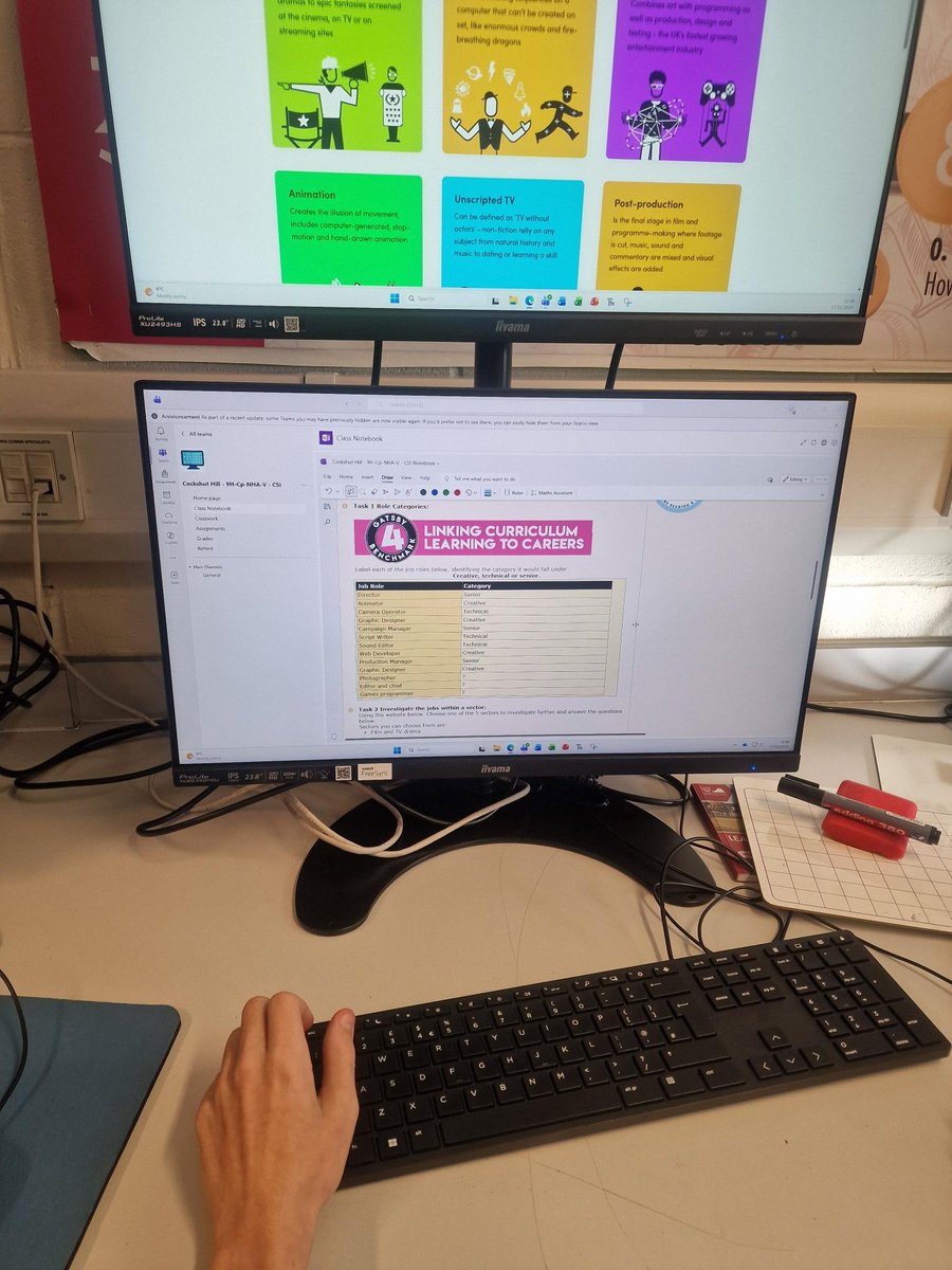 CockshutHillSch's tweet image. Year 9 computing learners have been exploring exciting careers in tech and media today 🎬💻
Linking real-world pathways to classroom learning and meeting the Gatsby Benchmarks in action! 💡✨ #CareersEducation #GatsbyBenchmarks #Computing #FutureReady @Summit_LT