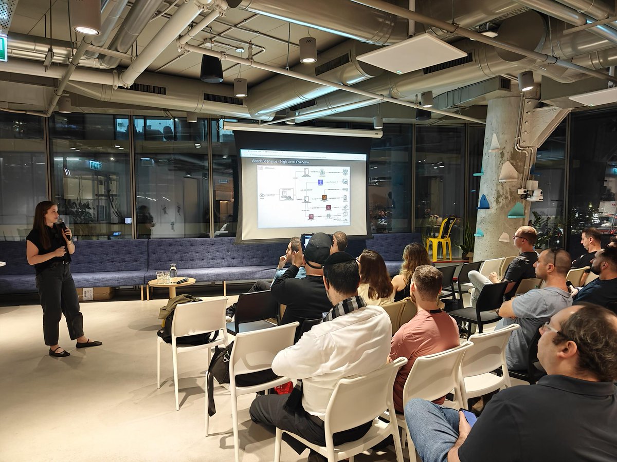 OWASP_IL's tweet image. The first speaker at our meetup tonight is Shani Peled talking about vulnerabilities in SageMaker AI!

Thanks to @Akamai our great host!