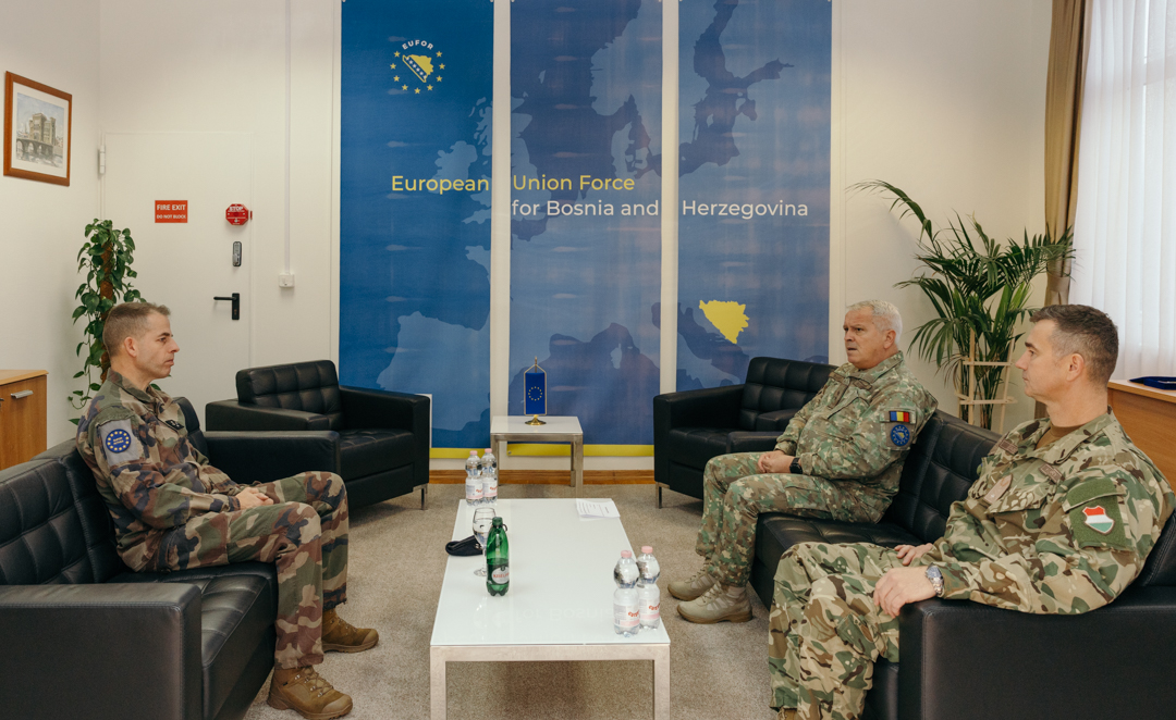 Lieutenant General Pinon de Quincy Visits Camp Butmir
Today, 18 November 2025, COM EUFOR Major General Florin Marian Barbu had the honor of welcoming Operational Commander Lieutenant General Ludovic Pinon de Quincy to Camp Butmir.
ℹ️tinyurl.com/55yt3rzv