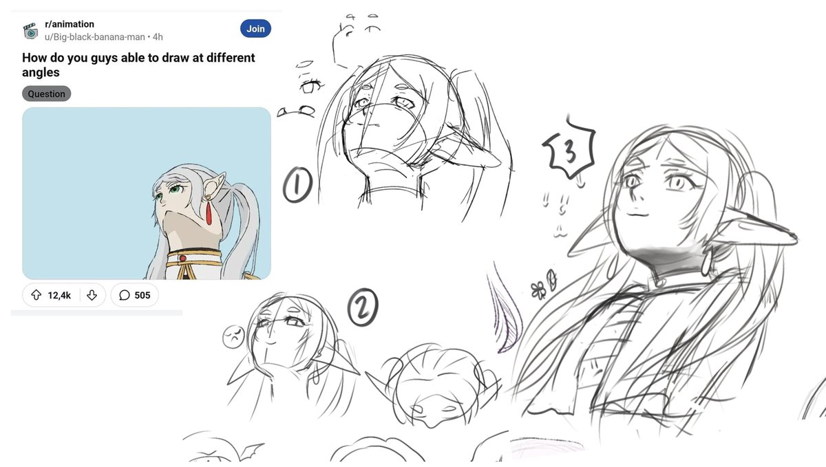 I tried the #freiren #fanart 
Hrmm kinda challenging
#anime