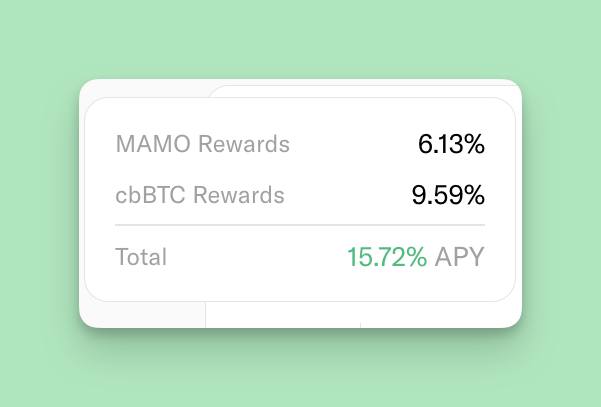 mamo's tweet photo. 100% of Mamo's revenue flows to MAMO depositors.

Not 90%. Not "most of it." All of it.

Your growth, our growth -- the same thing. 🌱 https://t.co/nv70dxzlmu