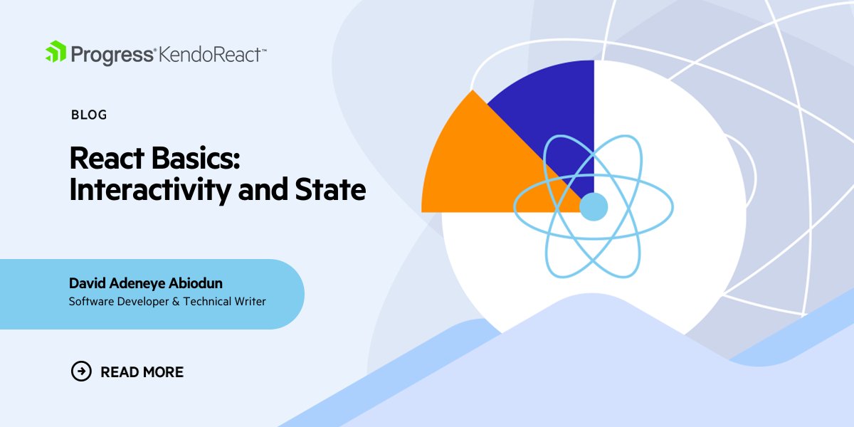 KendoUI's tweet image. What&apos;s the secret ingredient behind #ReactJS&apos;s popularity? It&apos;s State! 💡

Learn how React uses it to store changing data &amp;amp; automatically re-render your UI! Oh, &amp;amp; why not give the hands-on demo building the classic Todo App a try?

Find it all in @davidadeneye&apos;s blog:…