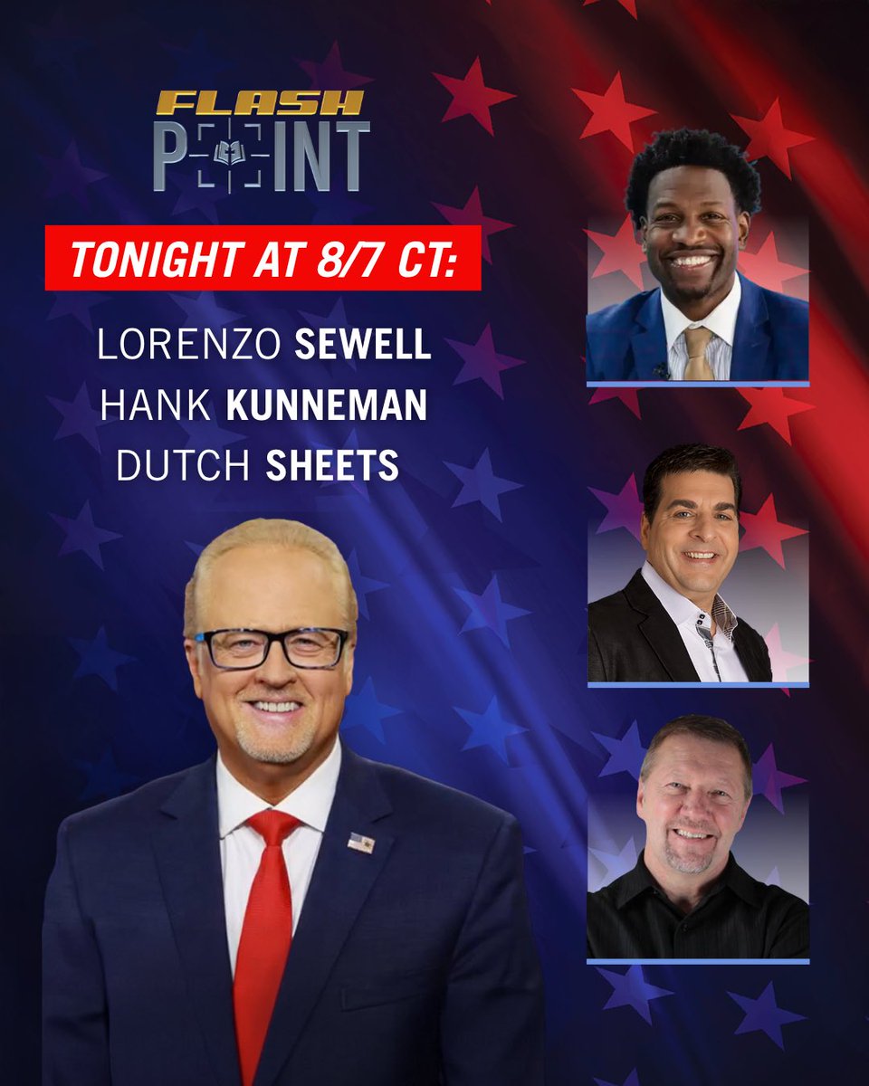 flashpointarmy's tweet image. Join @genebailey and his guests TONIGHT: @pastorzosewell, @HankKunneman and @dutchsheets.

Watch LIVE on the Flashpoint @YouTube, Rumble, @facebook pages &amp;amp; on @TheRokuChannel on the Flashpoint Television Network at 8pm ET/7pm CT! 

For ALL things Flashpoint, visit…