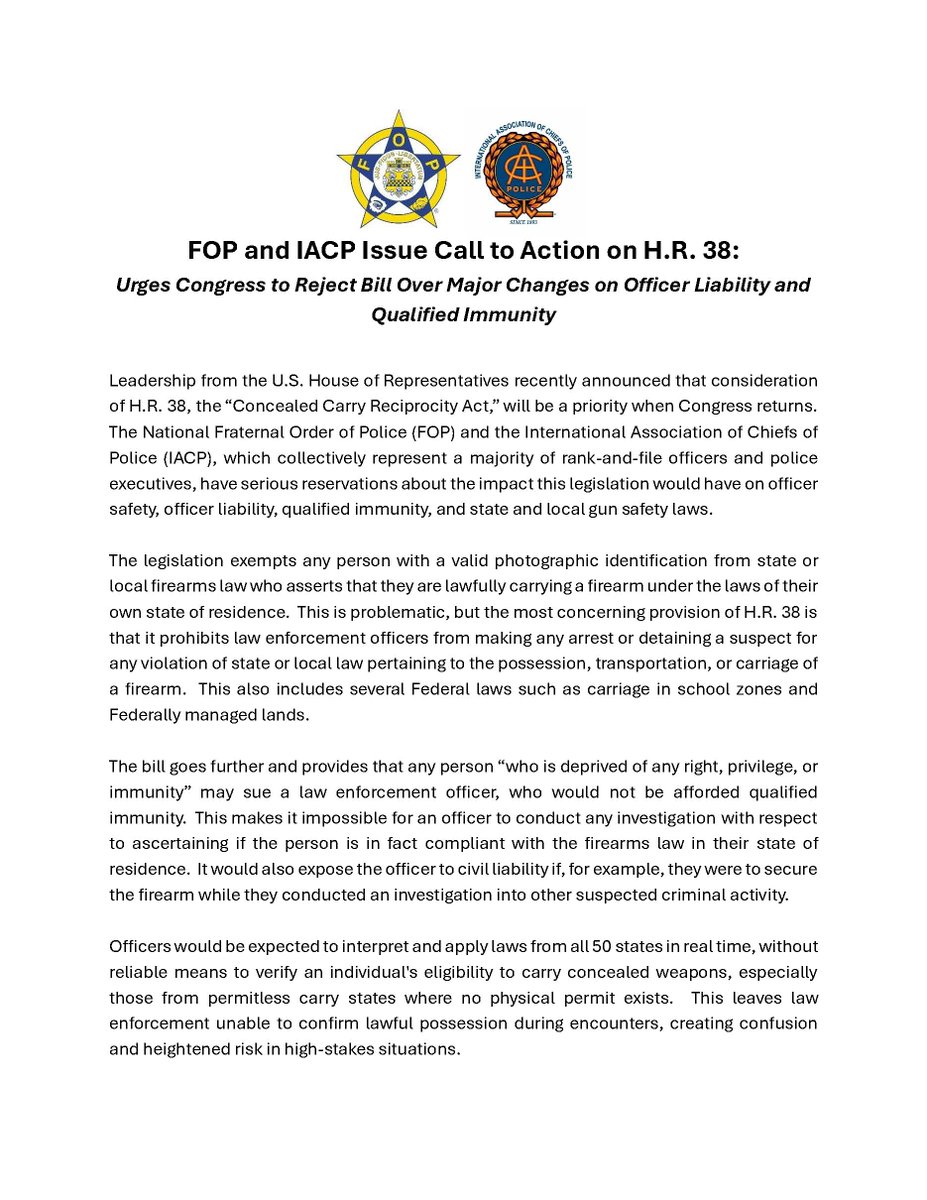 National Fraternal Order of Police (FOP) tweet media