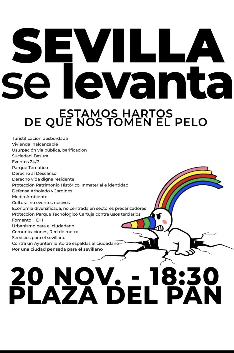 👍🏼A favor de una Sevilla vivible, para todos, cada día.