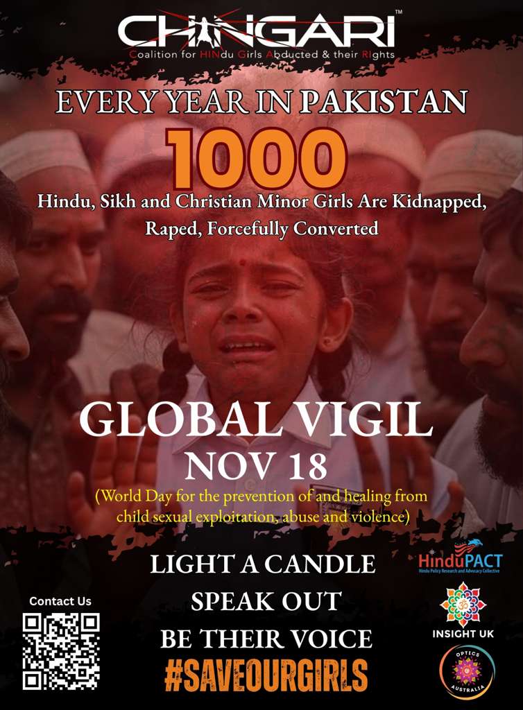 Nov 18th- On the World Day for the Prevention of and Healing from Child Sexual Exploitation, Abuse and Violence

PLEASE SAY SOMETHING, REPOST, SHARE, RAISE A VOICE FOR OUR GIRLS WHO ARE SUFFERING IN #PAKISTAN
