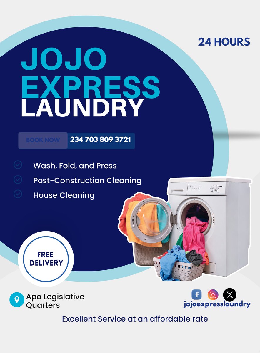 JOJO EXPRESS LAUNDRY tweet media