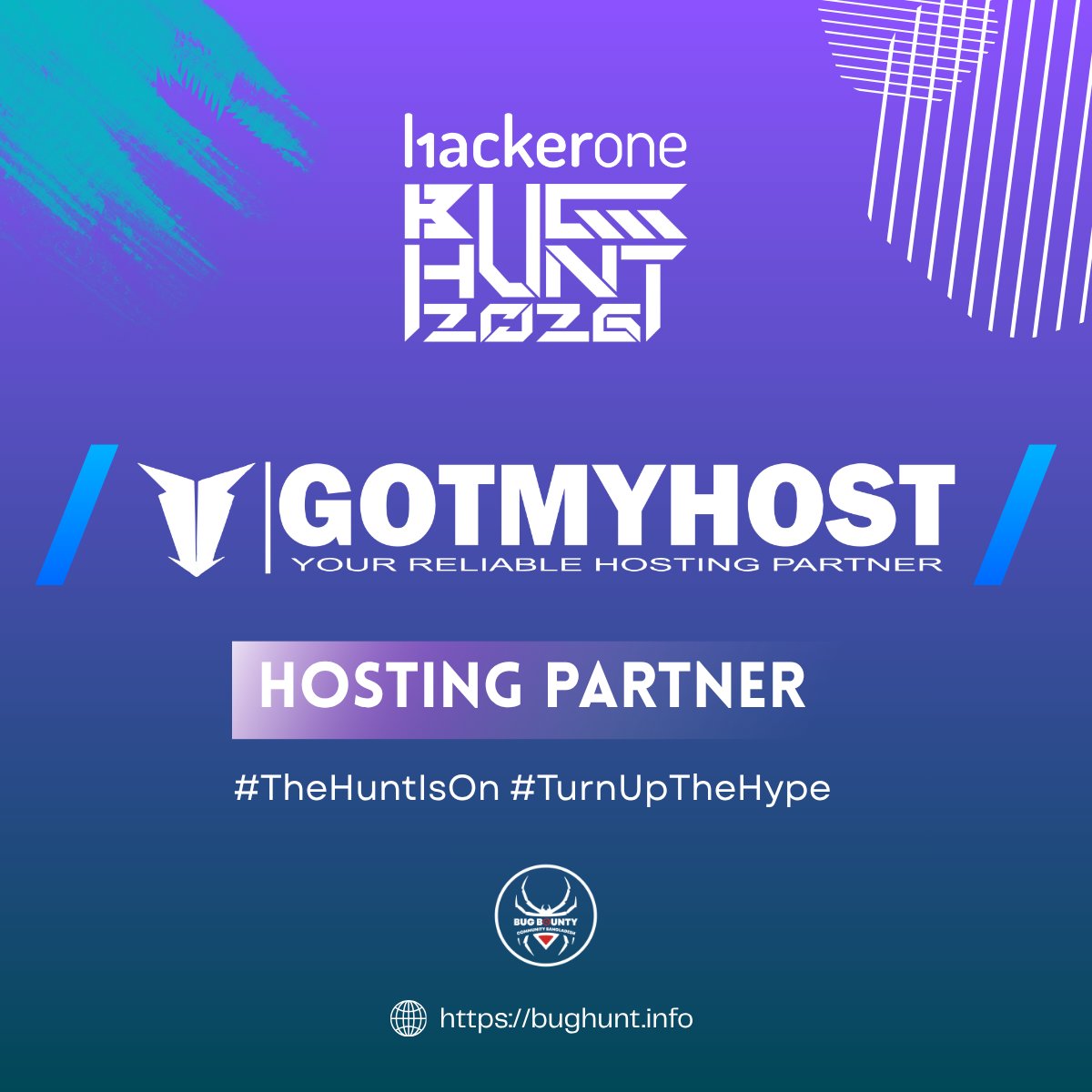 bbcbd_official's tweet photo. We are excited to onboard @Gotmyhostbd as our Hosting Partner for HackerOne BUG HUNT 2026! ๐
Thank you for the continuous support!
#hackerone #bughunt2026 #bbcbd #TheHuntIsOn https://t.co/zZMVJS4LQA