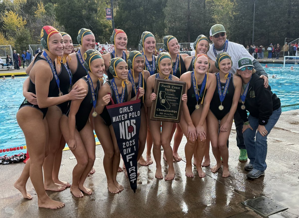 USAWP's tweet photo. Congratulations to the @CIFNCS Girls High School Water Polo Champions!

Open: Carondelet
D1: San Ramon Valley
D2: Amador Valley

#highschool #waterpolo https://t.co/Y70PNas7eU