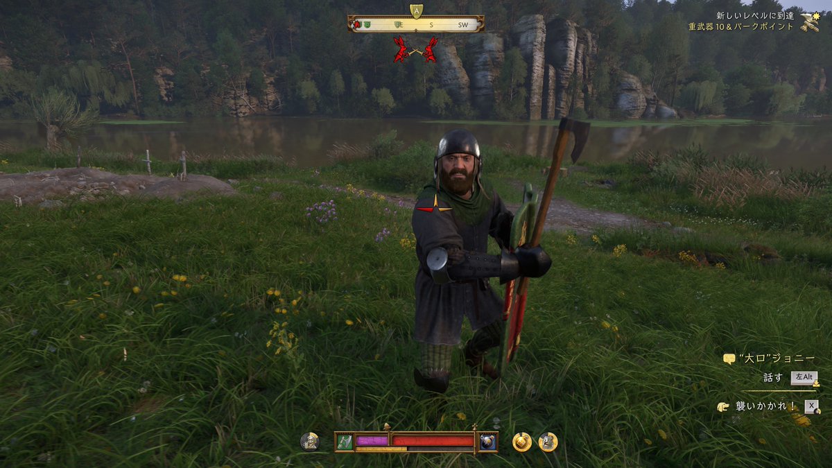 Leo2096C's tweet photo. Kingdom come 2 をプレイ中。スカイリムからファンタジー要素を抜き、その時代らしい不便さを加えた中世ライフRPGともいうべきか。史実を基にして作り上げた世界観はいい意味で不便なシステムと実によくマッチしていて、シナリオも良くて中々止め時が見つからない。戦闘に難ありだがそれもまた一興か。 https://t.co/9IcdLZY6it