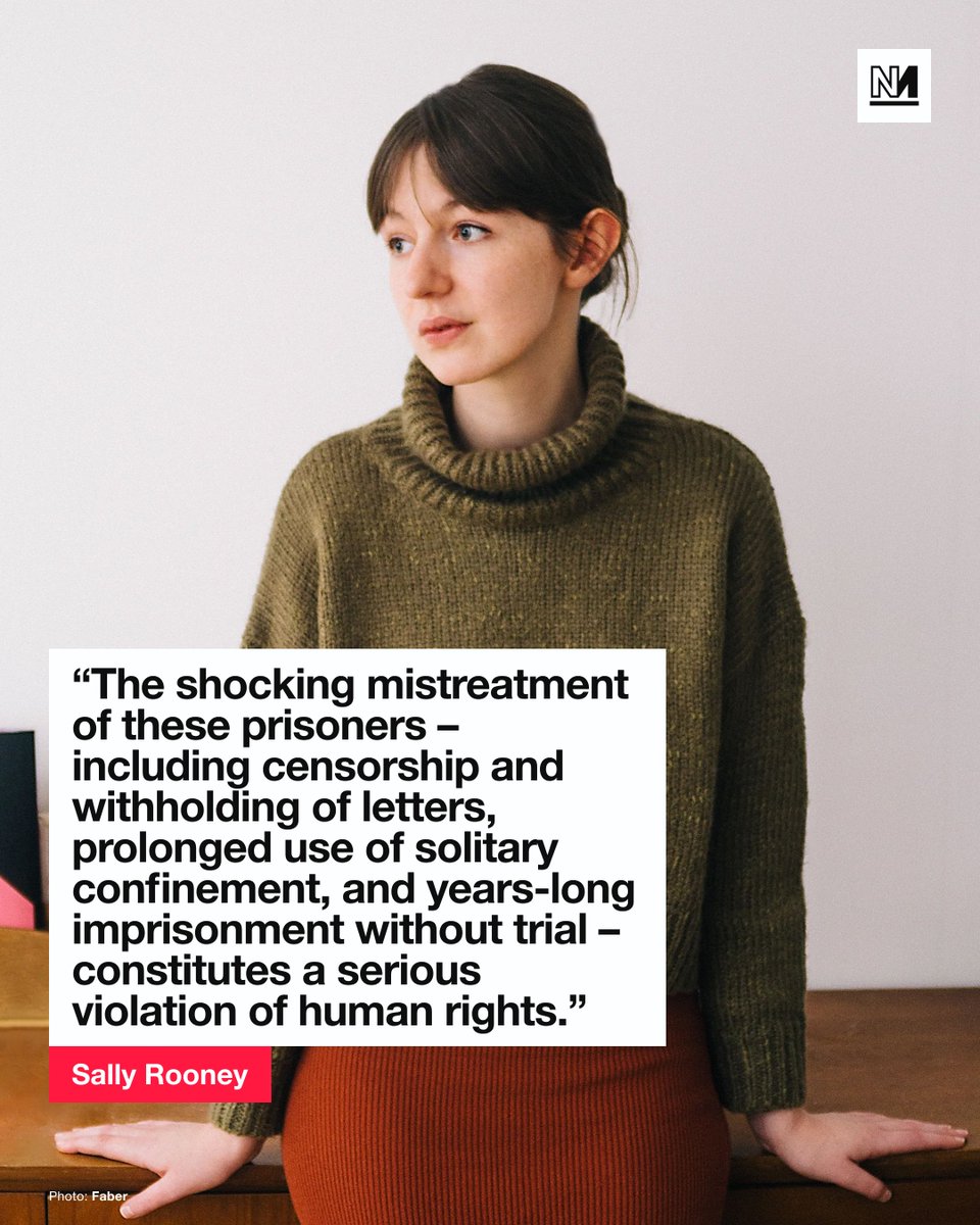 novaramedia's tweet image. Novelist Sally Rooney has spoken of her fears for the welfare of six Palestine Action prisoners who are on hunger strike at New Hall, Bronzefield, Peterborough and Pentonville prisons.

Speaking to the Guardian, the Normal People author condemned the “years-long imprisonment…