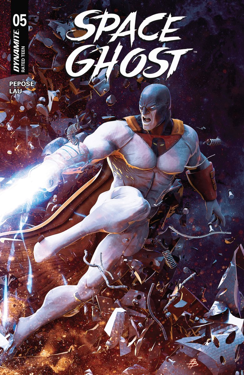 DynamiteComics's tweet image. In stores this week, Space Ghost Vol 2 #5 with covers by Francesco Mattina, Jae Lee, Michael Cho and Bjorn Barends.

#spaceghost #davidpepose #jonathanlau #francescomattina #jaelee #michaelcho #bjornbarends

dynamite.com/htmlfiles/view…