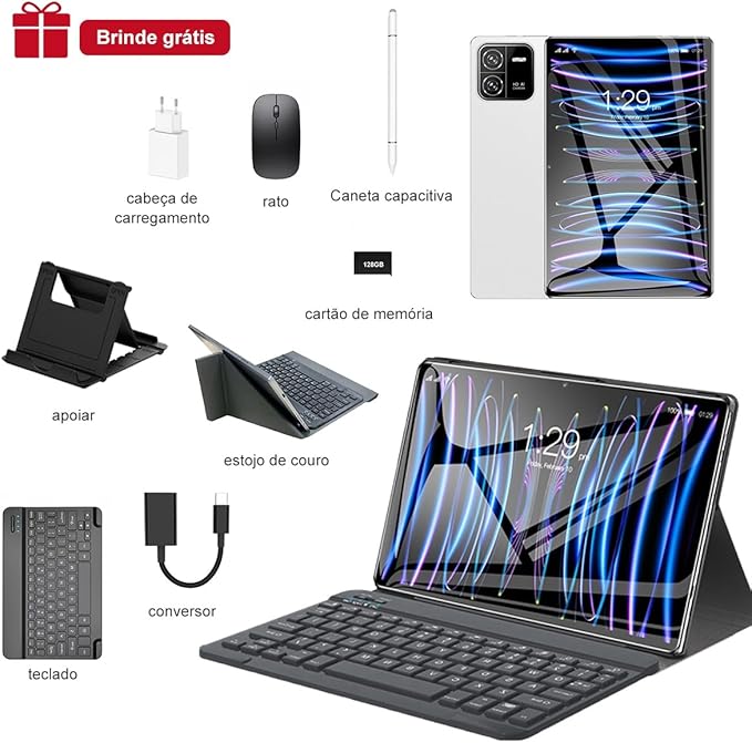 ParadiseBeache2's tweet image. Tablet 3 em 1, com Capa/Teclado/Mouse, 10.1 Polegada, 1920×1200 Tela, 1920x1200 Tela Processador Octa-Core, 12GB RAM+512GB ROM, Câmera de 16MP + 32MP, Android 15, 8000mAh
.
Link do Produto▶️amzn.to/488b06x
.
#Ofertas #amzn