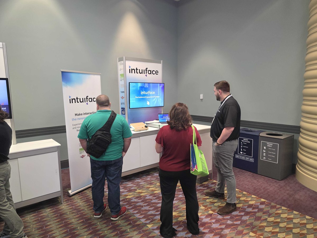 Intuiface's tweet image. We’re live at  IAAPA Expo 🎉
If you&apos;re here, come by the Digital Signage Innovation Lab to say hi and see how interactive digital signage is changing the game for guest engagement.
📍 Want a us all to yourself? Book a meeting: champ.ly/b-XjcvZB
#IAAPAExpo #DigitalSignage