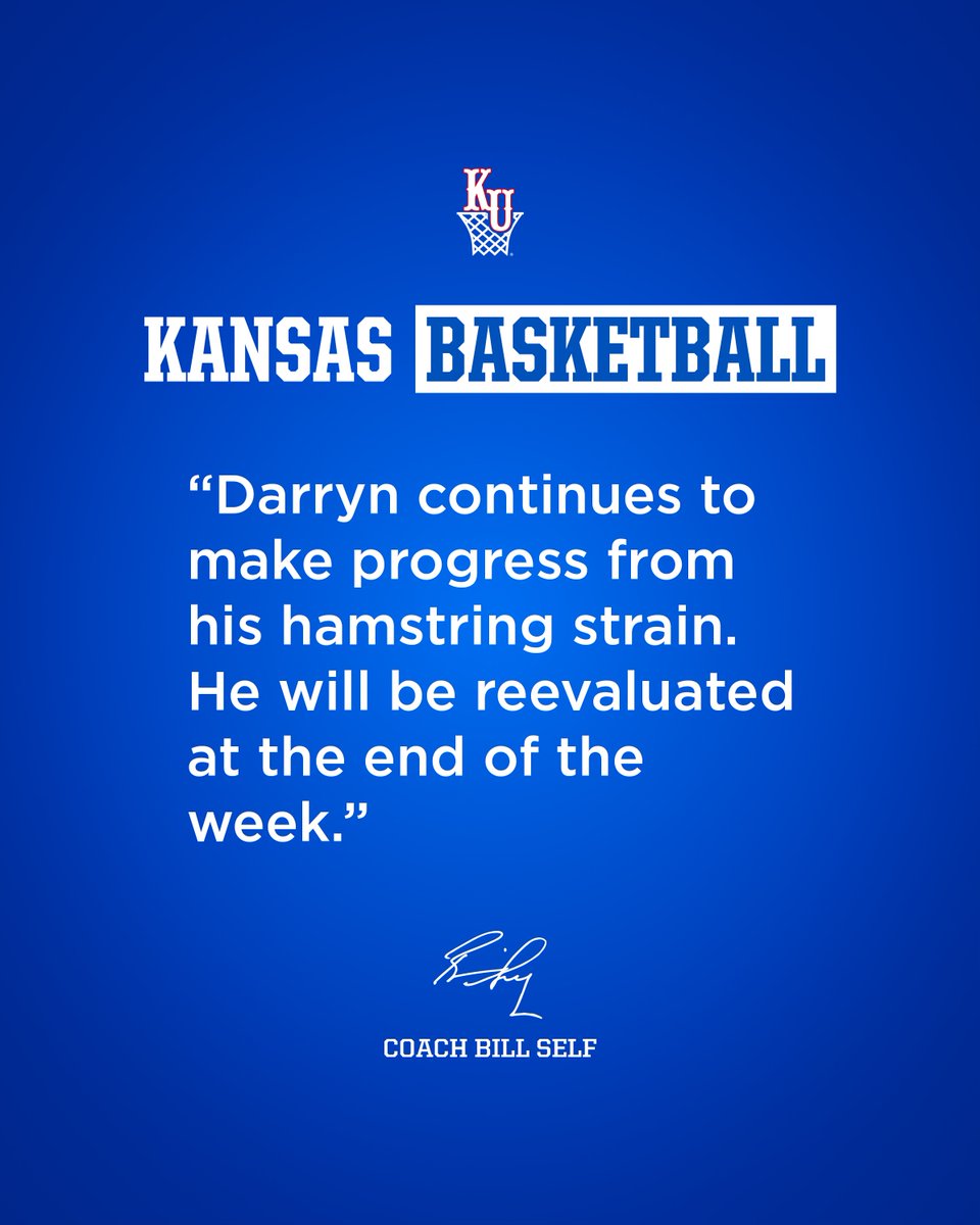 Coach Self has confirmed that DP won't play tonight.