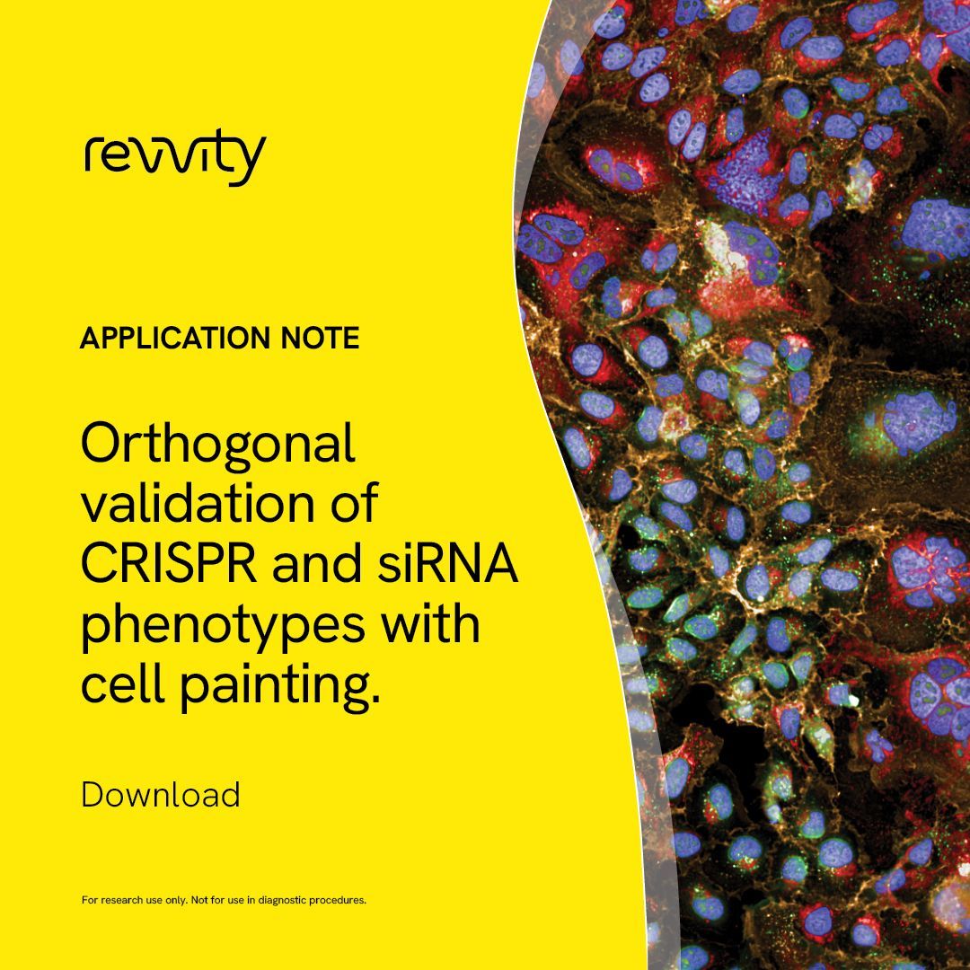 Labroots's tweet image. Discover how to validate CRISPR-Cas9 and RNAi-generated phenotypes with confidence! Our latest application note demonstrates the power of cell painting as a high-content imaging technique for orthogonal validation. Access here: buff.ly/aJce1s8