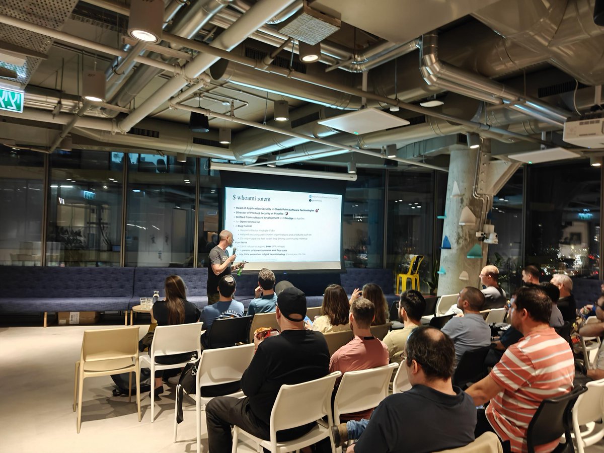 OWASP_IL's tweet image. Next speaker up is @RotemReiss from @CheckPointSW with his talk about &quot;Keeping Malicious Packages Out of Your Supply Chain&quot;