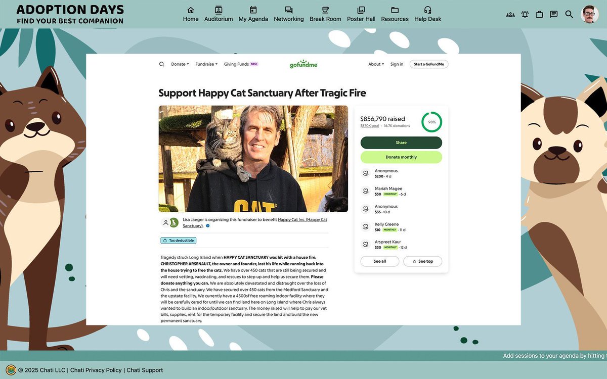 getchati's tweet image. Ready to host a memorable event that makes an impact? Chati&apos;s virtual tools help you host meaningful fundraisers, auctions, and benefit dinners that unite attendees to support great causes. buff.ly/jdqQVCW