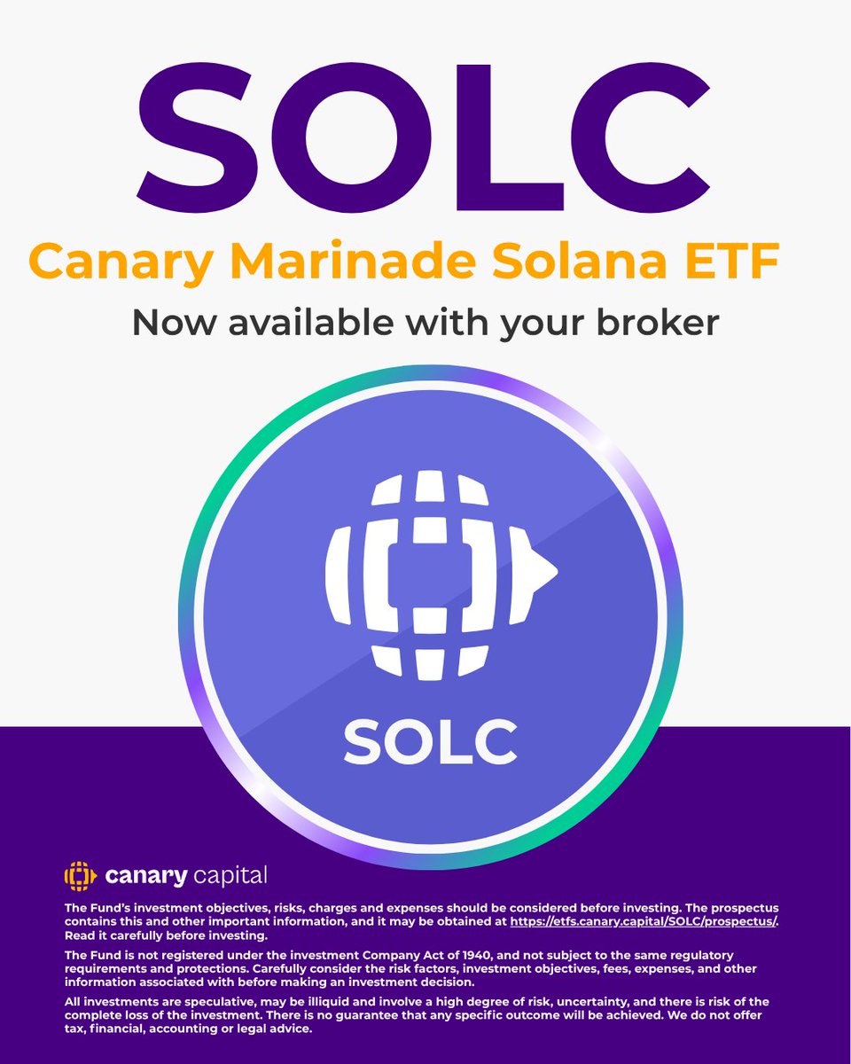 Canary Capital Solana ETF Launch