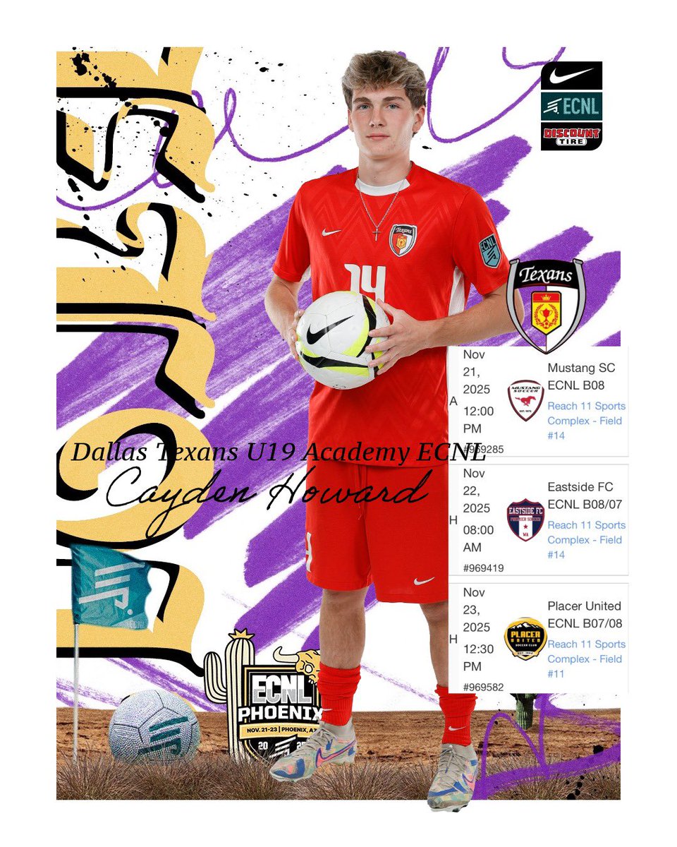Cayden Howard, Class of 2026!
<a href="/DallasTexans08B/">Dallas Texans 08B Academy ECNL</a> 
<a href="/DTexansSC/">Dallas Texans Soccer Club</a> 
<a href="/TheDallasTexans/">Dallas Texans</a> 
<a href="/ECNLboys/">ECNL Boys</a>