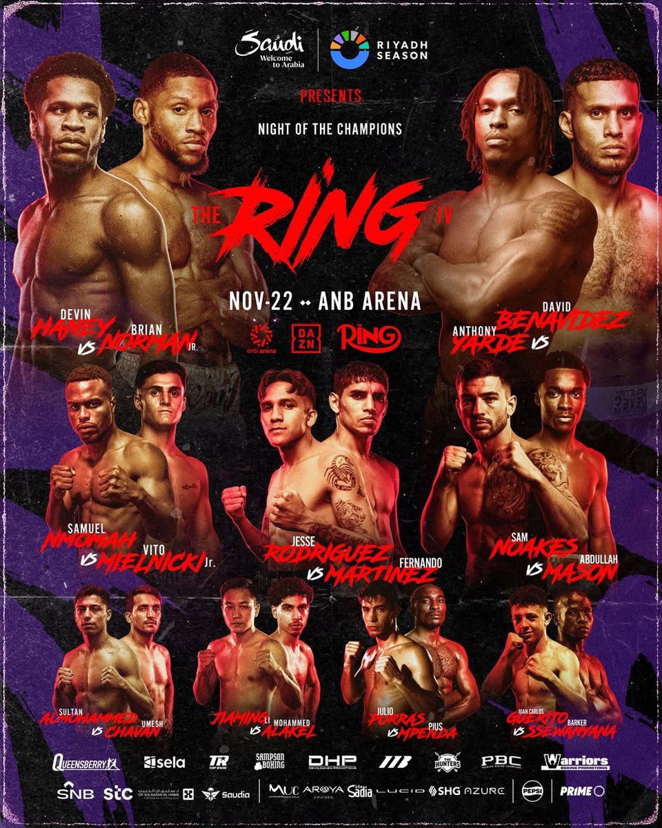 BoxingEnth's tweet image. Which fight are you looking forward to the most this Saturday? 🤔 🤷‍♂️❓

#TheRingIV | #FightWeek | #RiyadhSeason