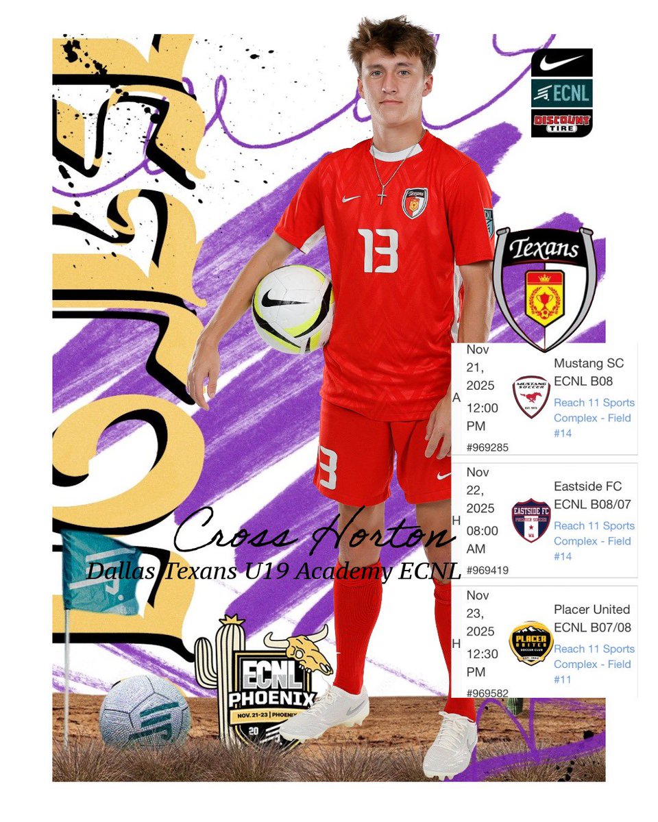 Cross Horton, Class of 2026! 
<a href="/CrossHorton2026/">Cross Horton 2026</a> 
<a href="/DTexansSC/">Dallas Texans Soccer Club</a> 
<a href="/TheDallasTexans/">Dallas Texans</a> 
<a href="/ECNLboys/">ECNL Boys</a>