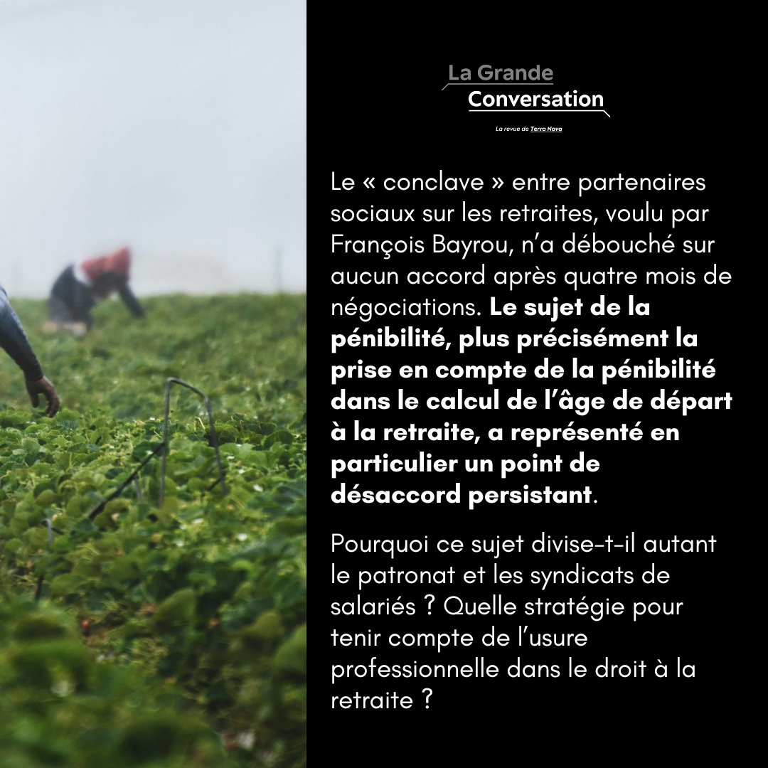 👷 « L’énergie consacrée à la compensation de la pénibilité est inversement proportionnelle à l’attention portée à la prévention des risques professionnels. »

👉 Les propositions de <a href="/WeilEric/">Eric Weil</a> sur la pénibilité sont à retrouver dans notre revue : lagrandeconversation.com/societe/penibi…