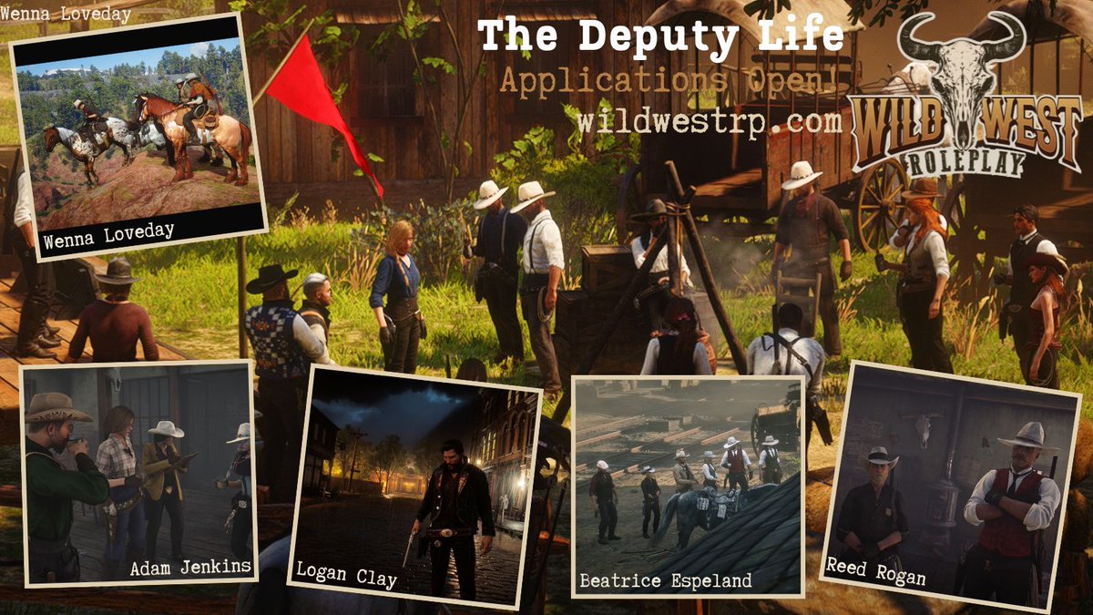 Law enforcement ain't just a job. It's a lifestyle. ⚖️🚨

Check out wildwestrp.com to get whitelisted and become a deputy today!
#RedM #WWRP #RDR2RP #GTARP