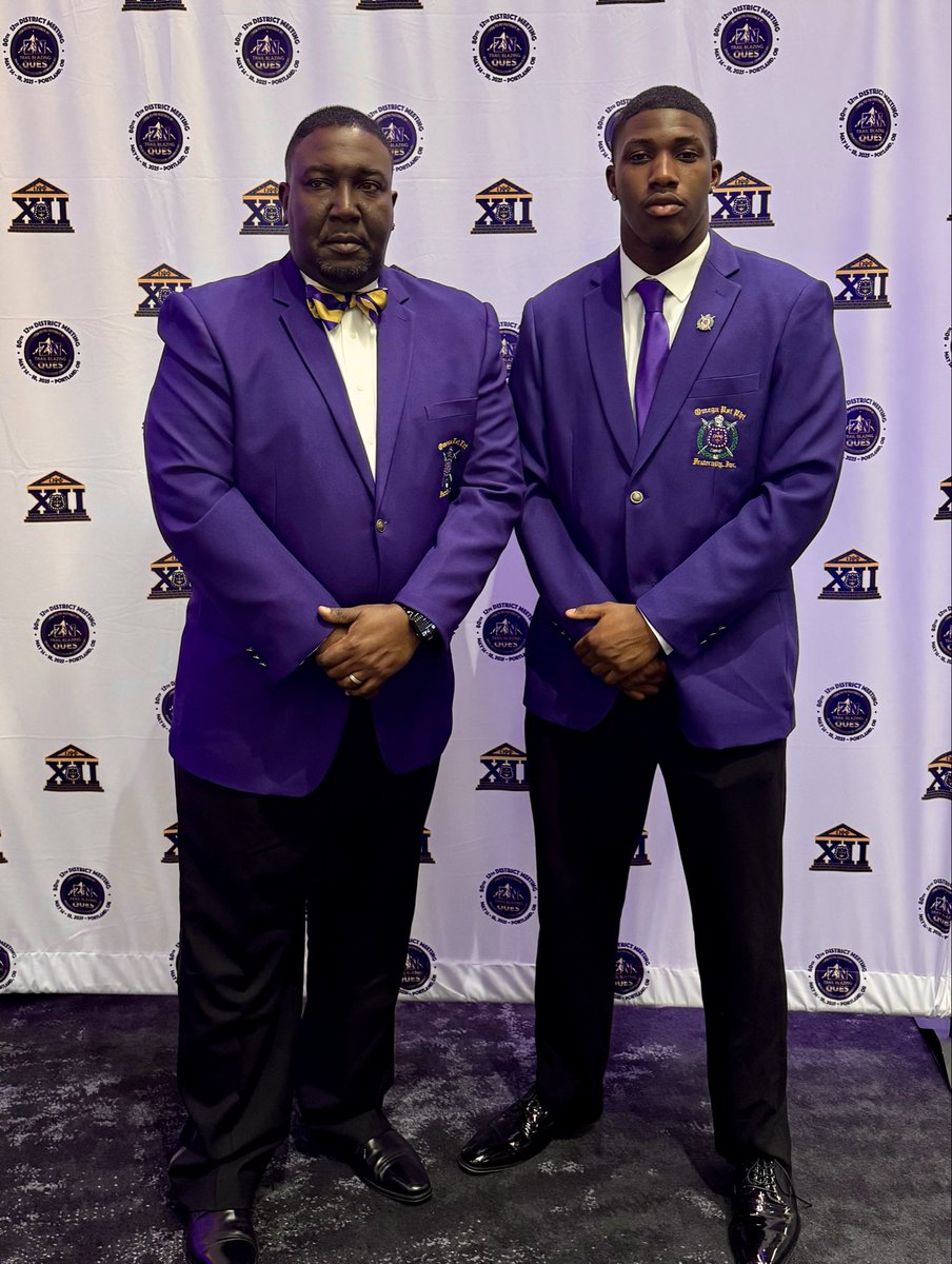 Sterlingmlane's tweet photo. Happy Founders Day my Brothers of Omega Psi Phi Fraternity, Inc.  

I enjoyed the excitement of my son’s @DeuceLane11 first Year in the Frat!! https://t.co/UmsLoG1S1q