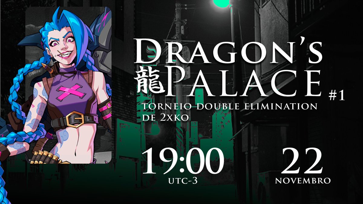 E não deixaremos o Hype morrer!
Começaremos o Dragon's Palace de 2xko, em sua primeira edição. 
A nossa seleção de camps quinzenais, com foco em 2xko e Guilty Gear Strive.
Link para Inscrição e Regras do camp: 
start.gg/tournament/dra…
(Likes e Retweets são bem vindos.)
#2XKO