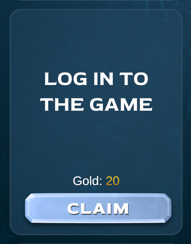 UtgardPnE's tweet photo. Have you grabbed your daily login reward yet?

🟡 It’s one of the fastest ways to stack some extra gold. https://t.co/LMTejlJ9oG