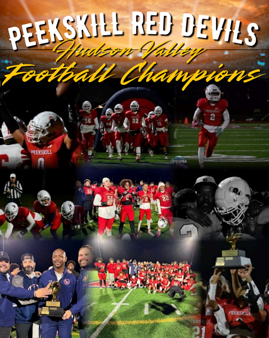 PeekskillCSD's tweet image. As a reminder, tonight we will be celebrating our #Peekskill High School Boys Varsity Football champions at our Board of Education meeting at 7PM! Please come out to the Admin Building at 6:45PM and show your Peekskill pride!