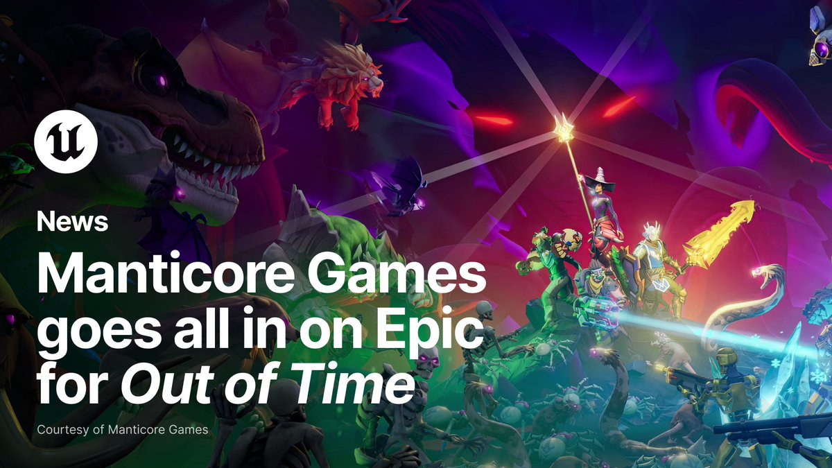 UnrealEngine's tweet image. Discover why Manticore Games decided to tap into the Epic ecosystem for @PlayOutOfTime. 

Leveraging Unreal Engine 5, Epic Online Services, and the Epic Games Store has paid off for them. Read all about it here: epic.gm/eos-manticore-…